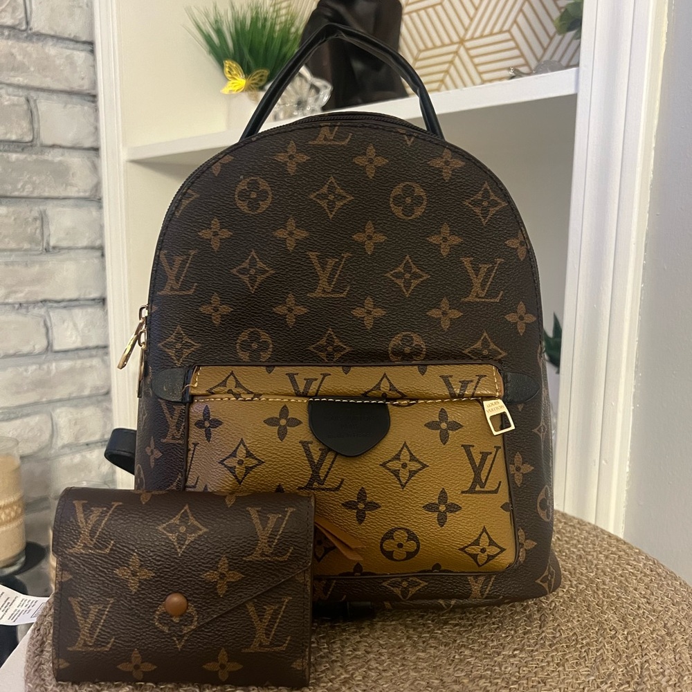 Fashion Backpack and Wallet Set